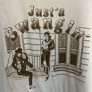 Vintage John Anderson Country Song Just a Swangjn XL Single Stitch